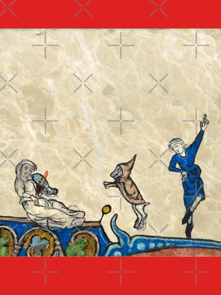 "The Maiden with the Violo, the Dancer and the Sorcerer", medieval painting 12th century AD Classic T-Shirt
