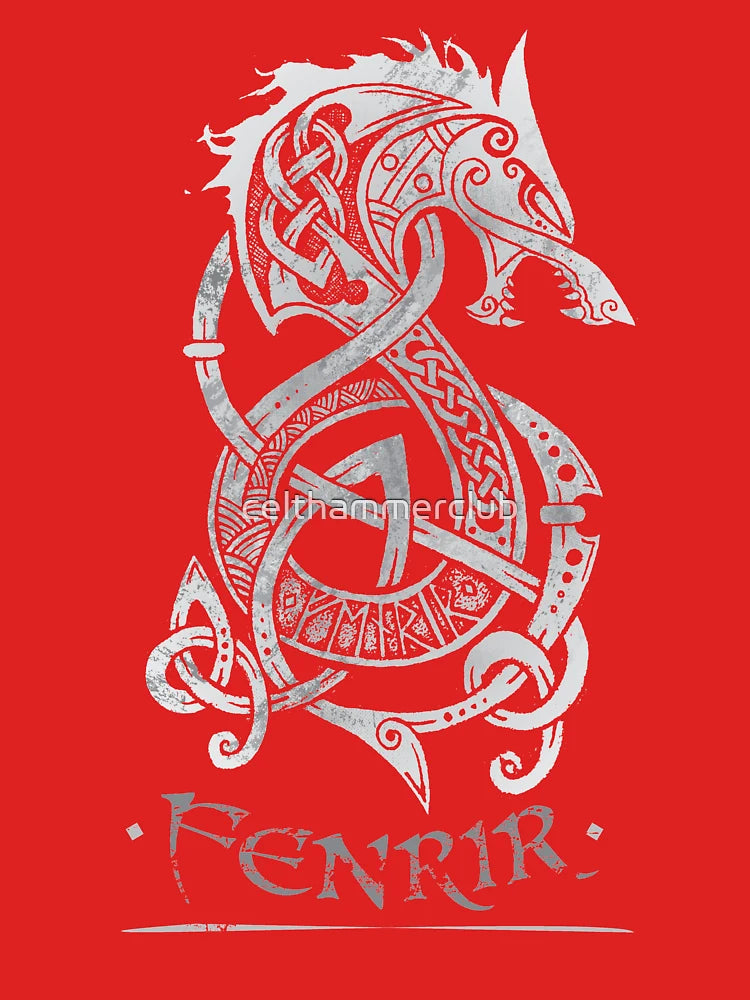 Fenrir: The Monster Wolf of Norse Mythology (Gray) Classic T-Shirt