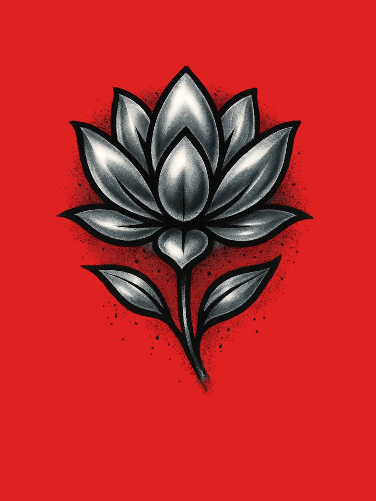 "Silver Petals: Dark Floral Aesthetic" Classic T-Shirt