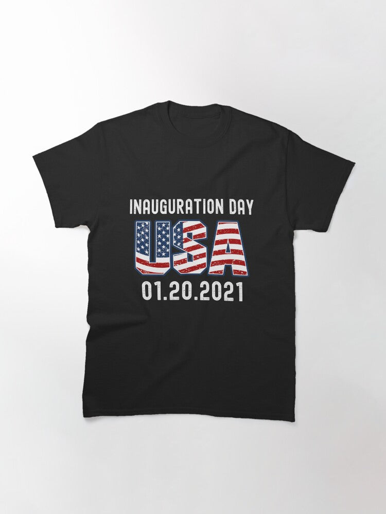 01.20.2021 Inauguration Day Big USA Flag Print Classic T-Shirt