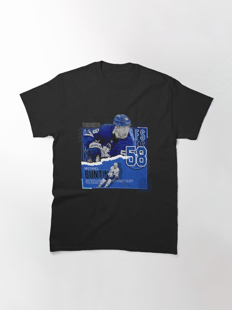 Michael Bunting Hockey Paper Poster Maple Leafs Classic T-Shirt