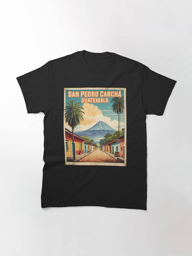 San Pedro Carcha Guatemala Vintage Poster Tourism Classic T-Shirt