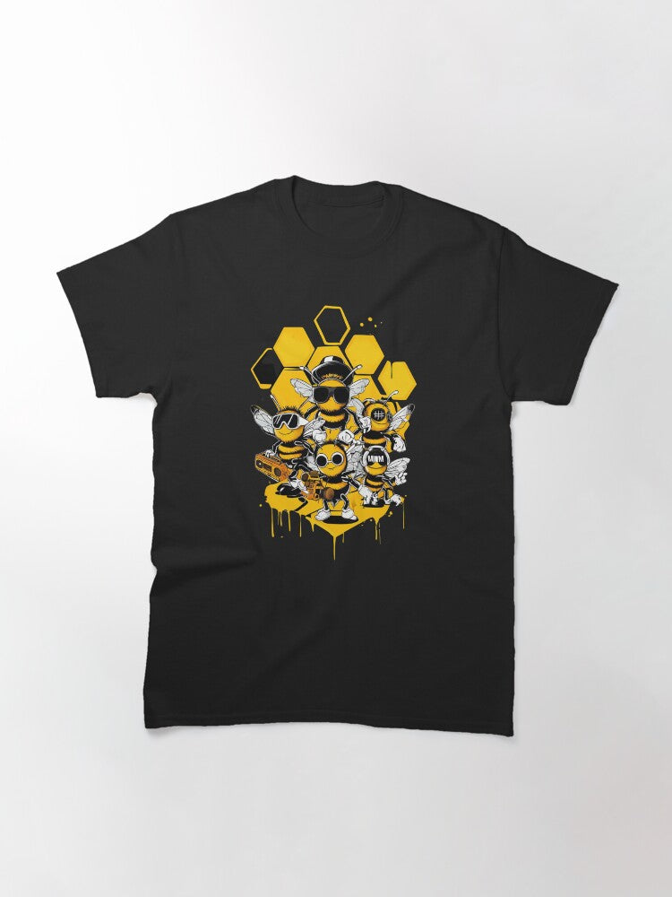 Old School Hip Hop Bees Rap Lover Hoodie Shirt Classic T-Shirt