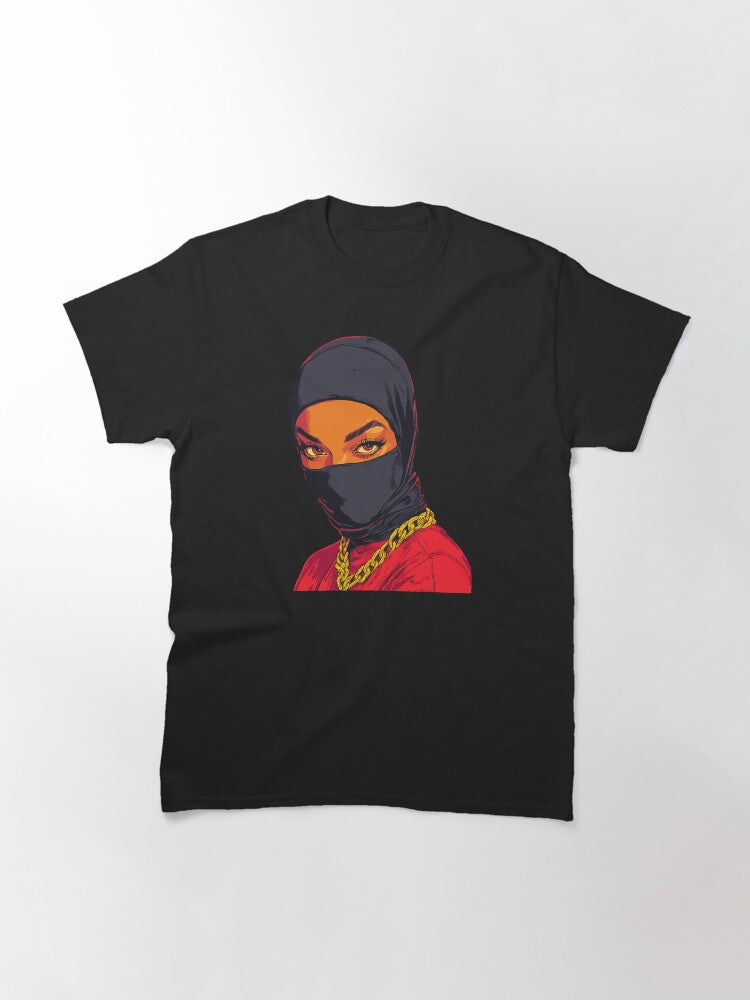 Fierce Masked Queen | Bold Pop Art Illustration Classic T-Shirt