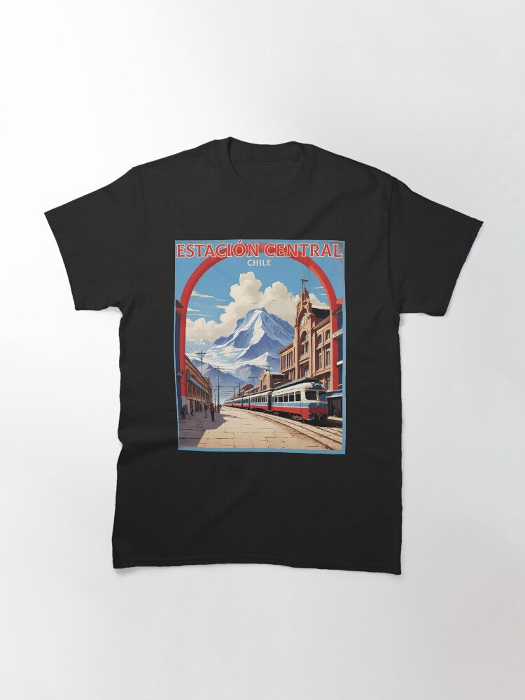 Estacion Central Chile Retro Vintage Poster Tourism Classic T-Shirt