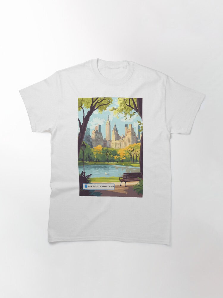 New York City Central Park Travel Poster Art Classic T-Shirt