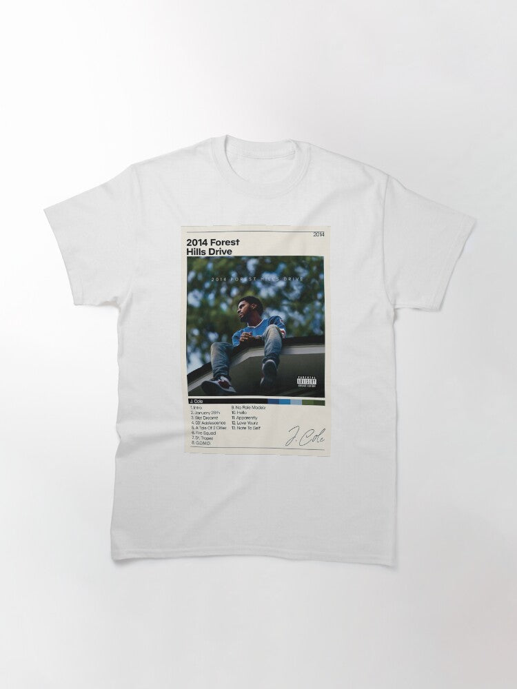 J Coles Poster | 2014 Forest Hills Drive Poster | J Cole Tracklist | Album Cover Poster | Poster Print Wall Art | Custom Poster | Home Decor Active Classic T-Shirt