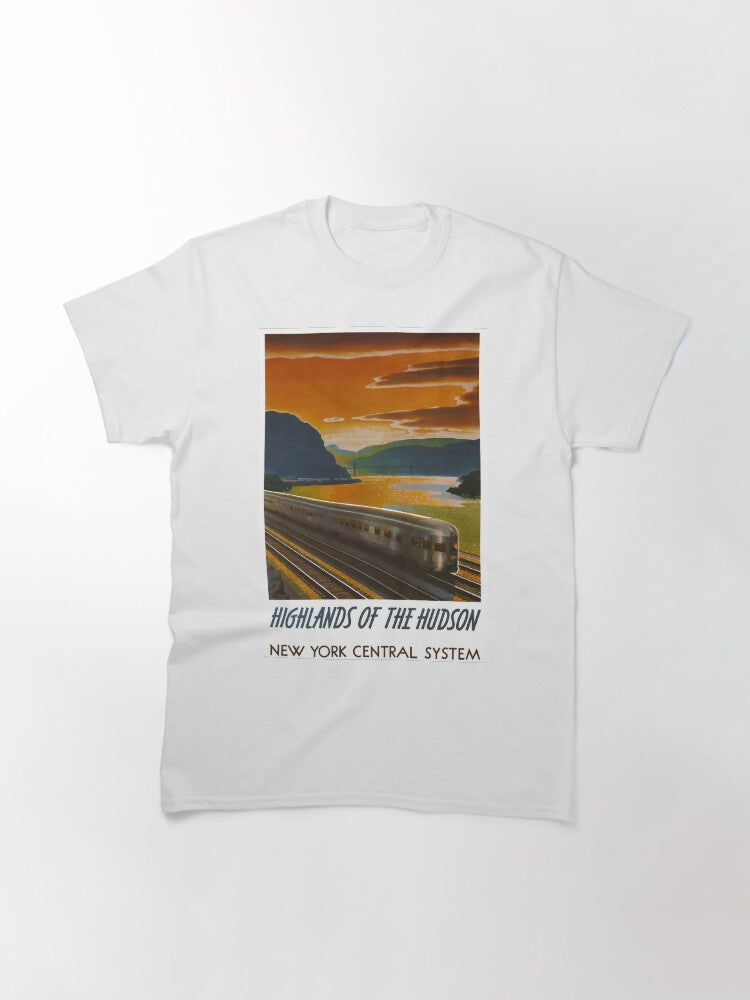 Highlands of the Hudson vintage travel poster Classic T-Shirt