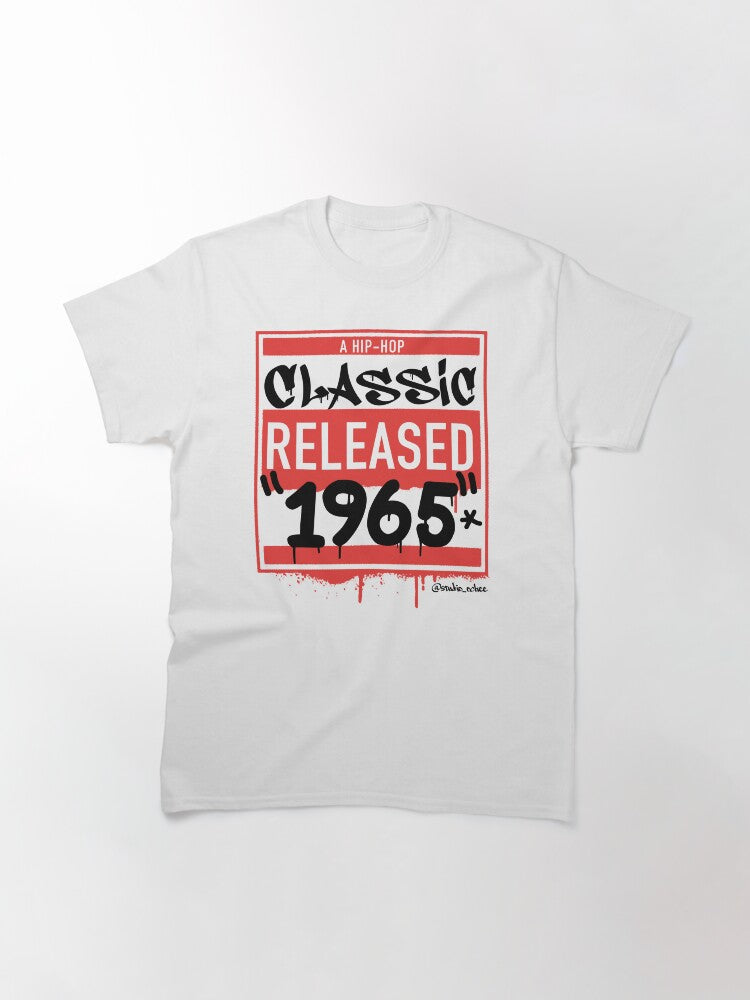 1965 Hip Hop born year artwork for all old school Hip Hop lovers. Classic T-Shirt