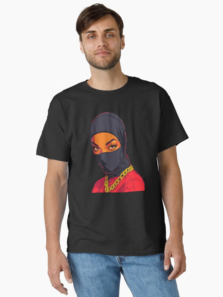Fierce Masked Queen | Bold Pop Art Illustration Classic T-Shirt