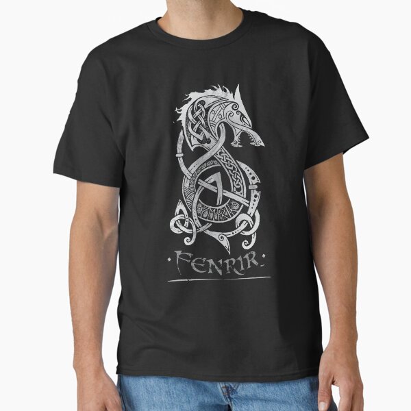 Fenrir: The Monster Wolf of Norse Mythology (Gray) Classic T-Shirt