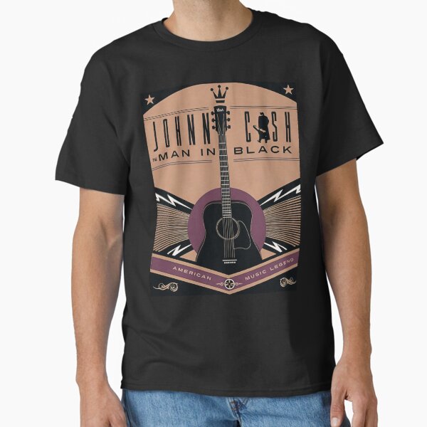 Johnny Cash Tribute | Vintage Man in Black | Country Music Legend Poster Classic T-Shirt