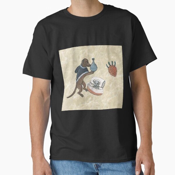 "The Wise Dog of the Healing Arts", medieval painting, 11th century AD Classic T-Shirt
