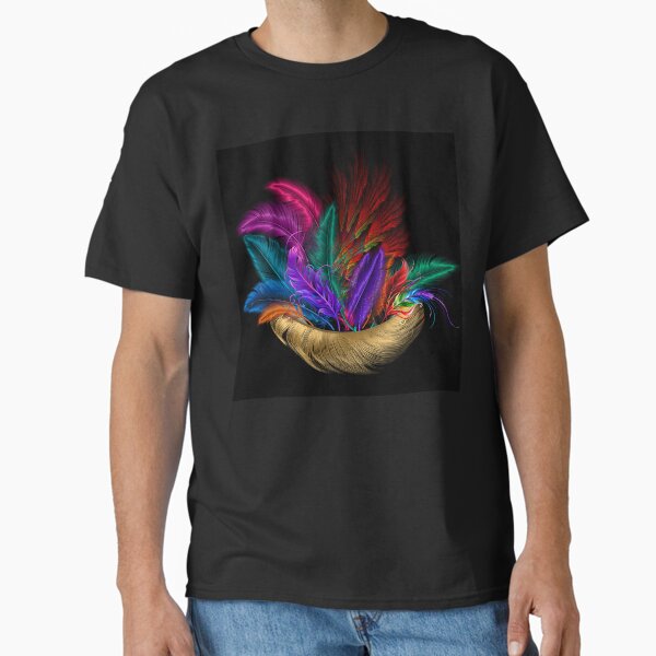 Feather Basket Filled With Bird Feathers Classic T-Shirt