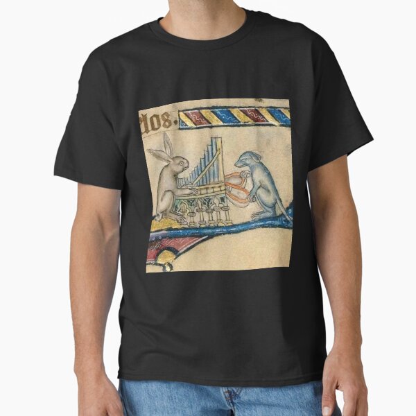 "The Pianist and the Workman", medieval painting, 11th century AD Classic T-Shirt