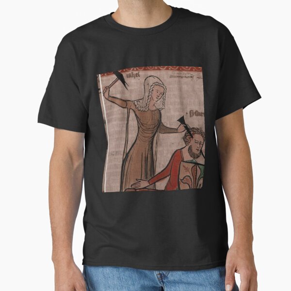 "Then I'll cut off just the tips", medieval painting, 11th century AD Classic T-Shirt