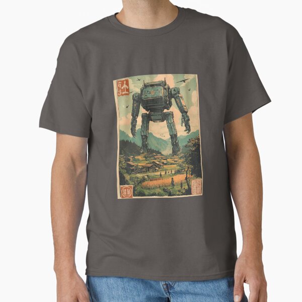 Feudal Mecha Peace Vintage Japanese Video Game Art 4 Classic T-Shirt