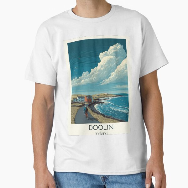 Doolin Coast Poster – Cloudy Skies Over Quiet Shores Classic T-Shirt