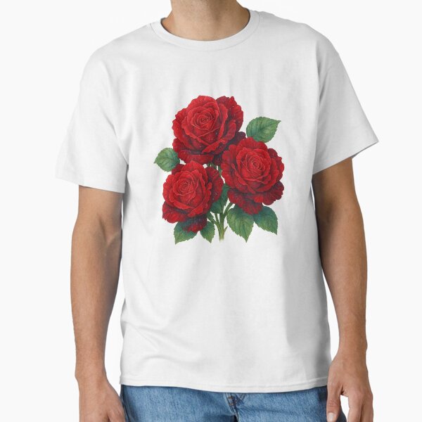 "Red Roses of Power – Eternal Elegance" Classic T-Shirt
