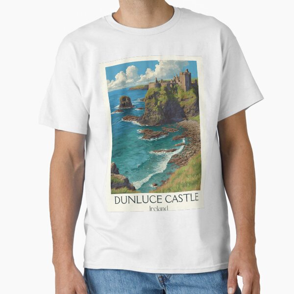 Dunluce Castle Poster – Crumbling Majesty by the Sea Classic T-Shirt