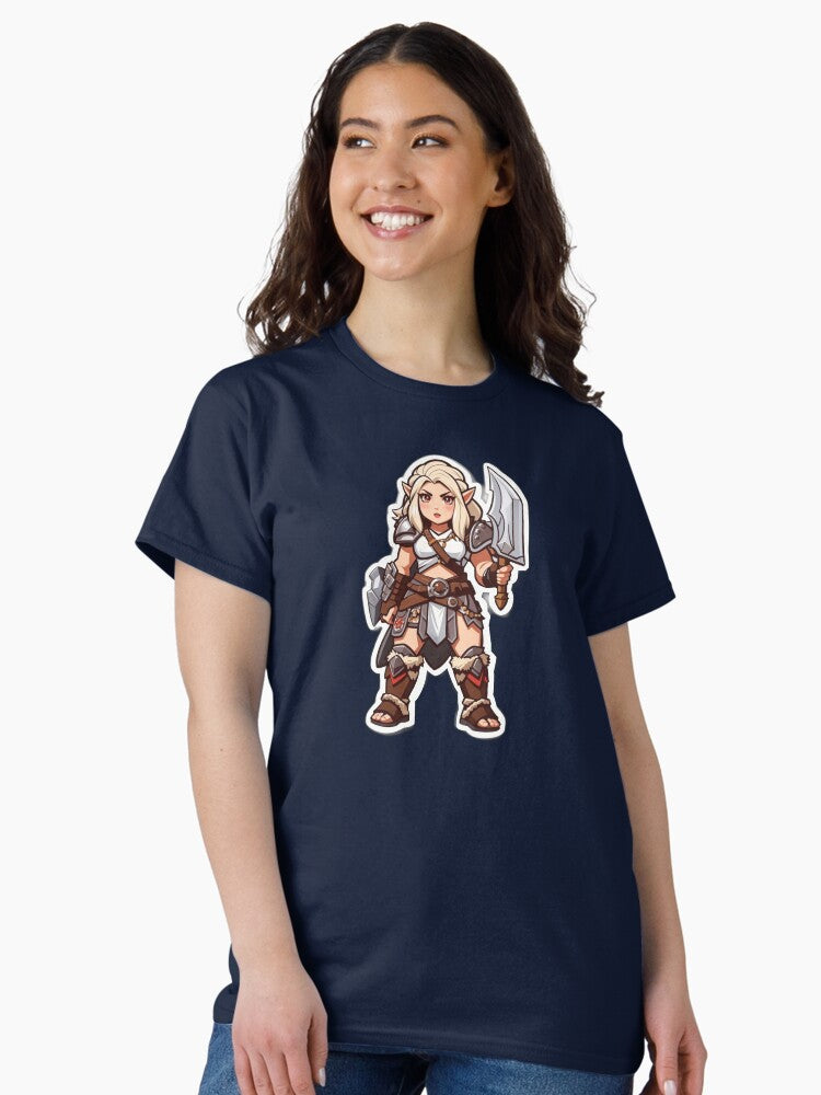 Feral Strength Unleashed, Chibi barbarian Classic T-Shirt