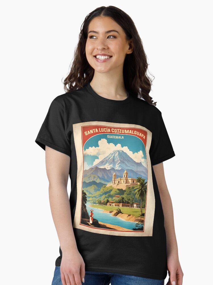 Santa Lucia Cotzumalguapa Guatemala Vintage Poster Tourism Classic T-Shirt