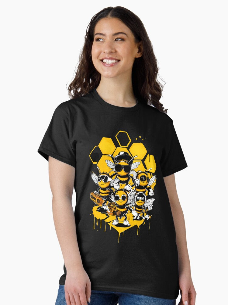 Old School Hip Hop Bees Rap Lover Hoodie Shirt Classic T-Shirt