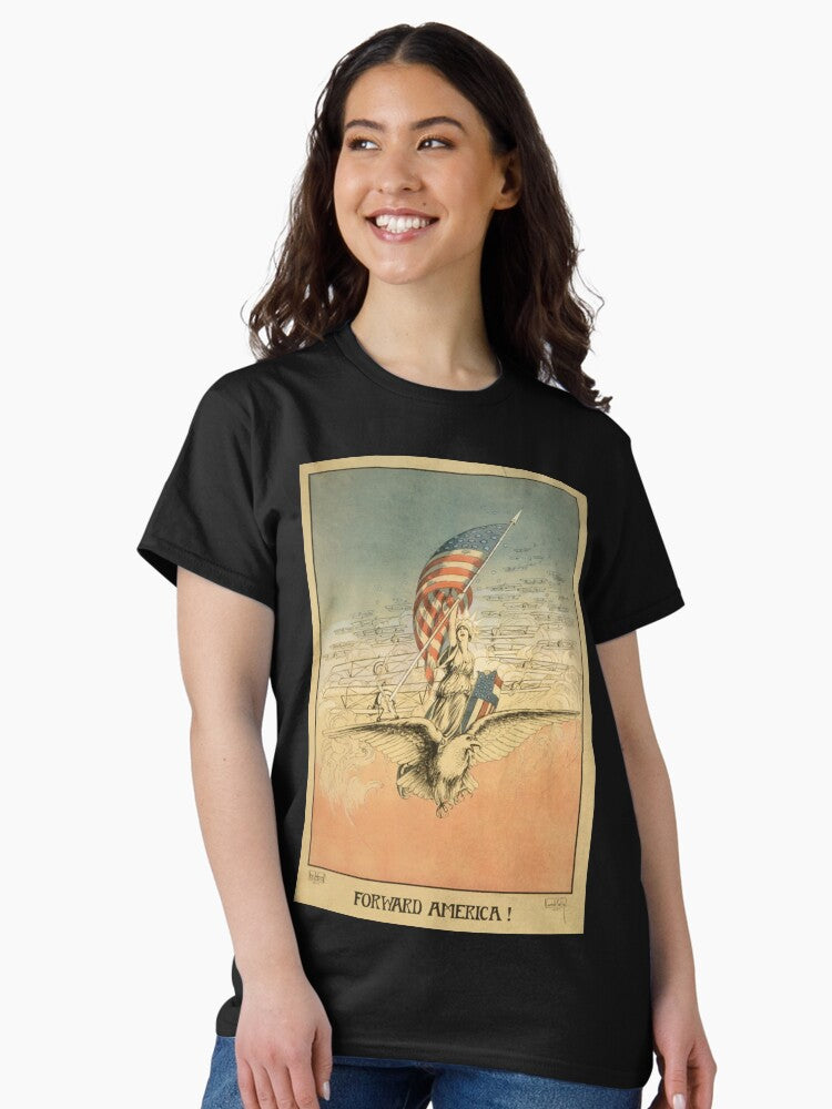 Forward America! / Carroll Kelly 1917 World War Posters Classic T-Shirt