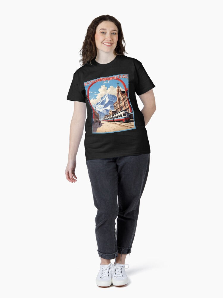 Estacion Central Chile Retro Vintage Poster Tourism Classic T-Shirt