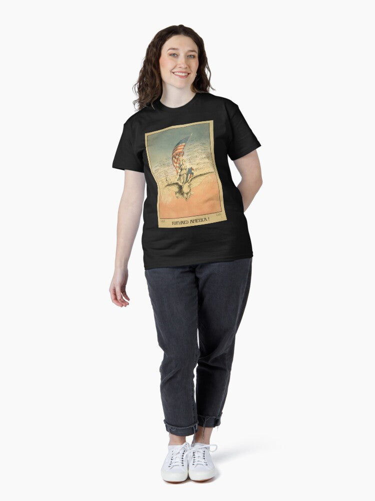 Forward America! / Carroll Kelly 1917 World War Posters Classic T-Shirt
