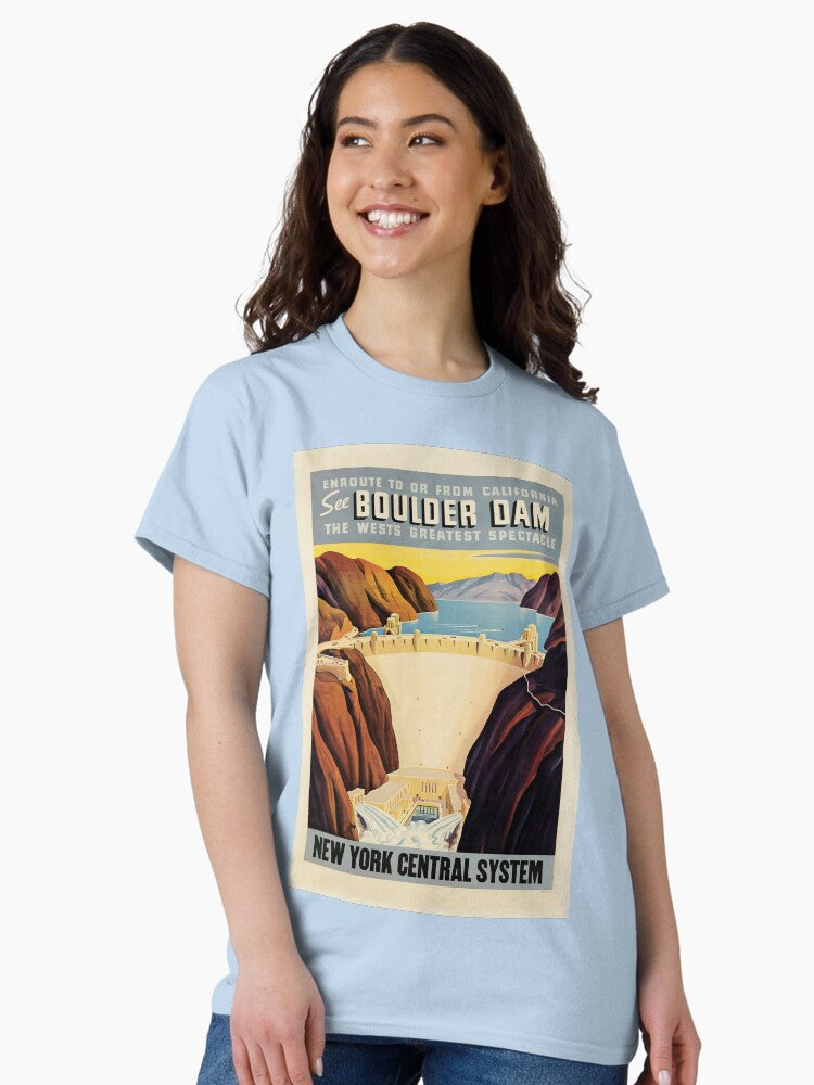 Boulder Dam retro poster Classic T-Shirt