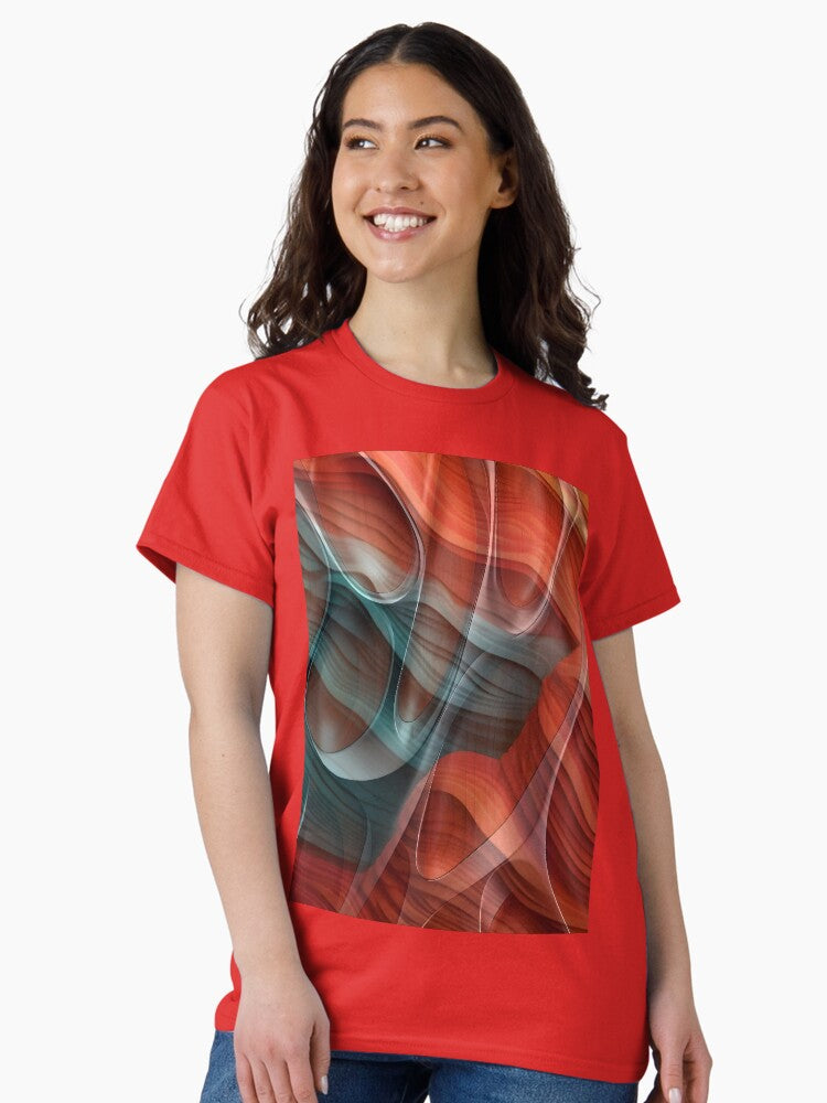 Vibrant Abstract Kaleidoscope: Wearable Art for T-shirts, Posters, Stickers, and Home Decor Classic T-Shirt Style004
