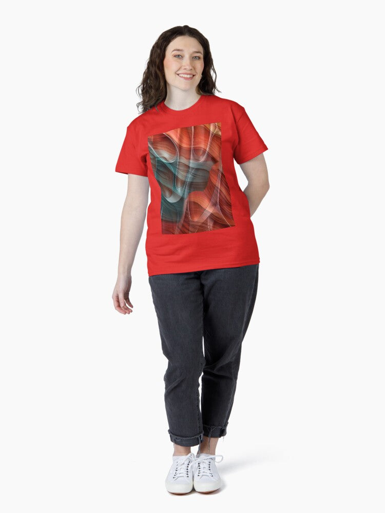 Vibrant Abstract Kaleidoscope: Wearable Art for T-shirts, Posters, Stickers, and Home Decor Classic T-Shirt Style004