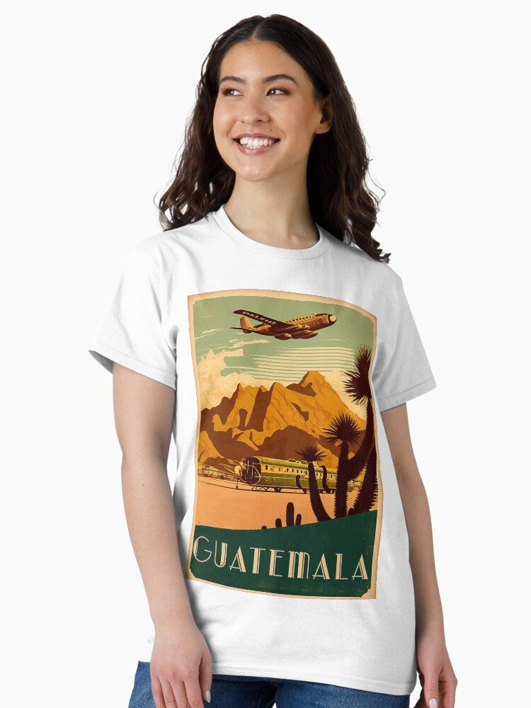 Guatemala Vintage Travel Art Poster Classic T-Shirt