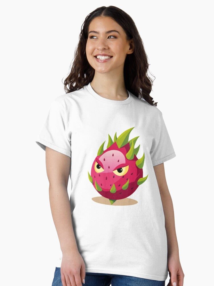 Fierce Dragon Fruit – Spiky Attitude Tropical Character Classic T-Shirt