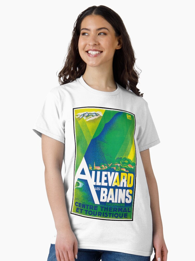 Allevard les bains vintage travel poster Classic T-Shirt
