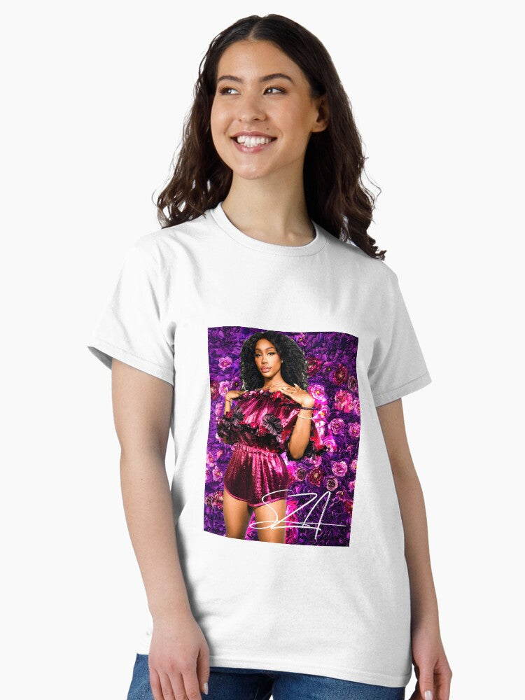 SZA Floral Poster Classic T-Shirt