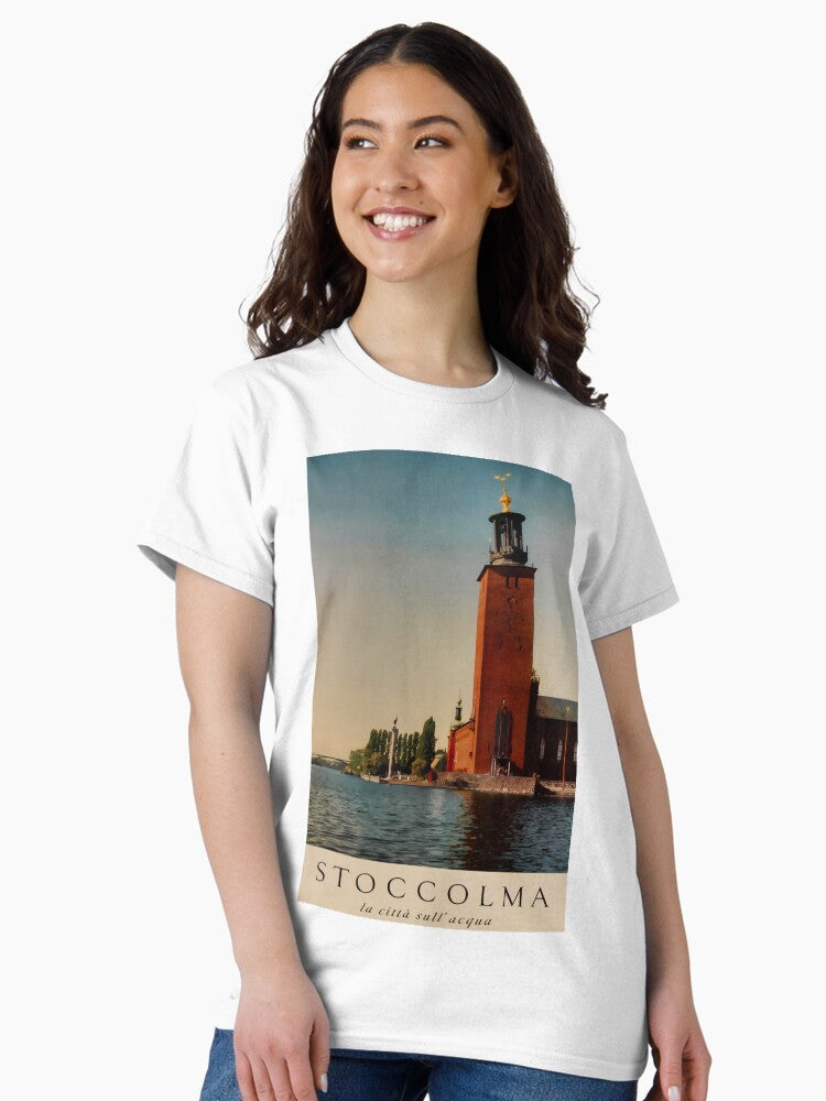 Stoccolma vintage travel poster Classic T-Shirt