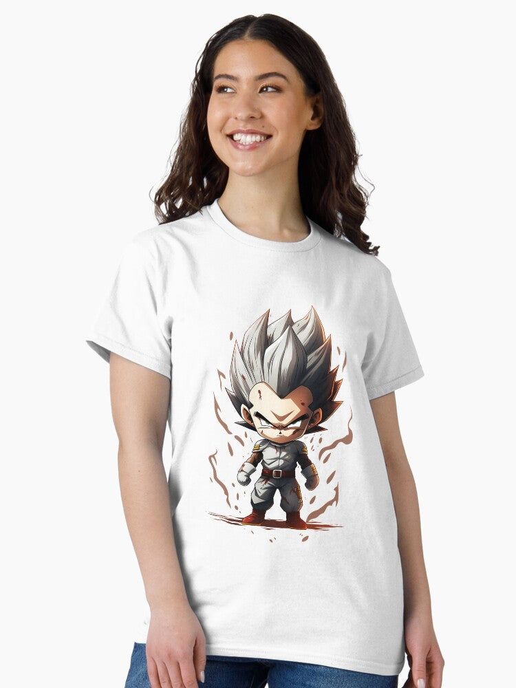 Vegeta Chibi Cartoon Classic T-Shirt Style002