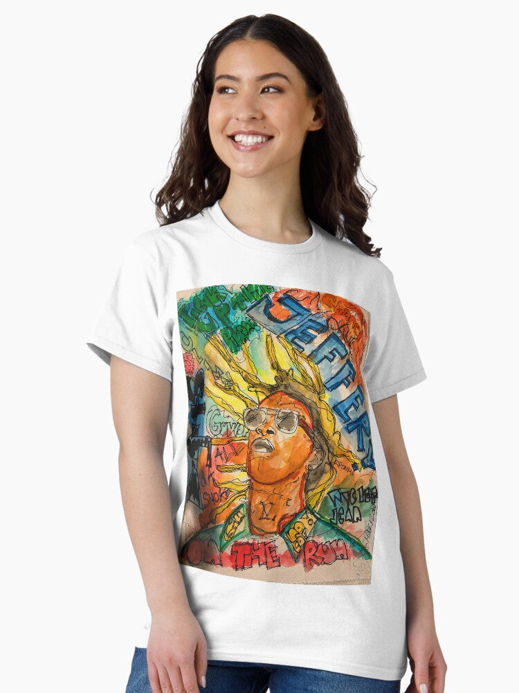 jeffery,cool,poster,rapper,rap,music,art,wall art,poster,lyrics,dope,street art,graffiti, Classic T-Shirt