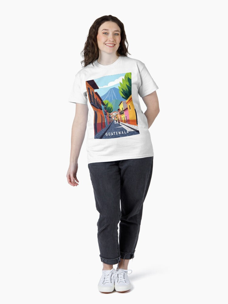 Antigua Guatemala Travel Poster Classic T-Shirt