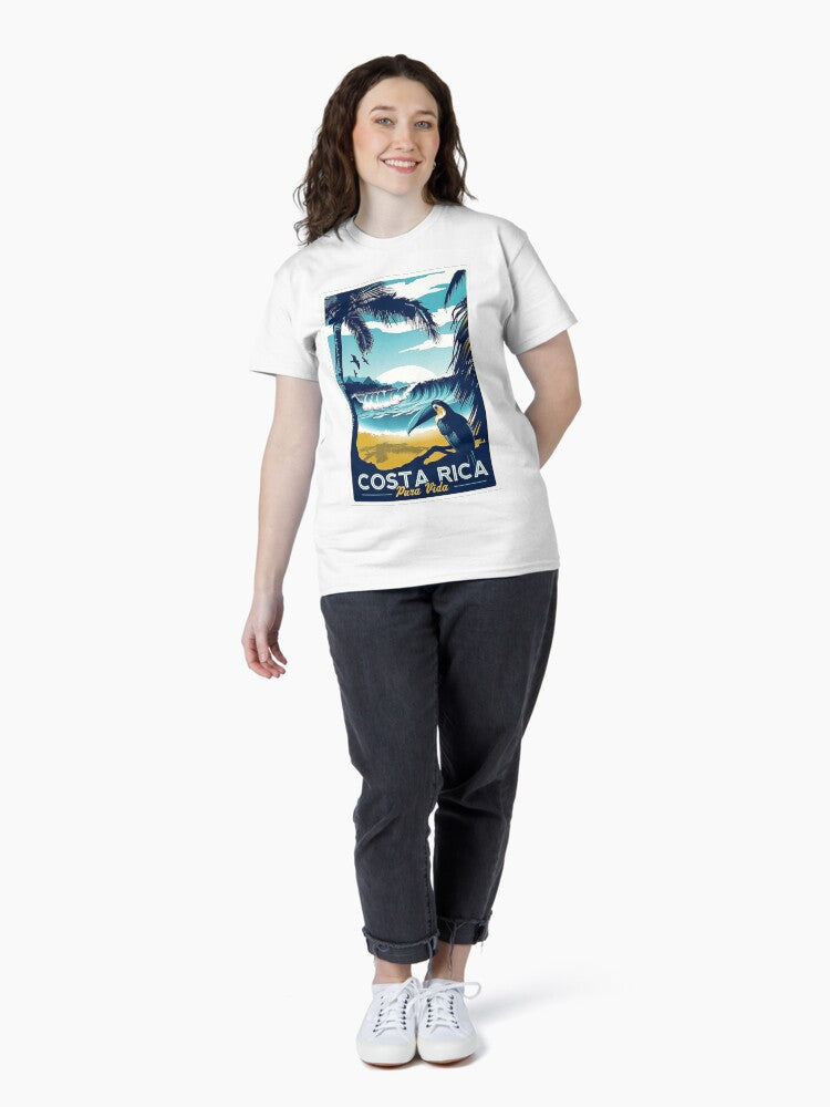 Vintage Costa Rica Travel Poster Classic T-Shirt