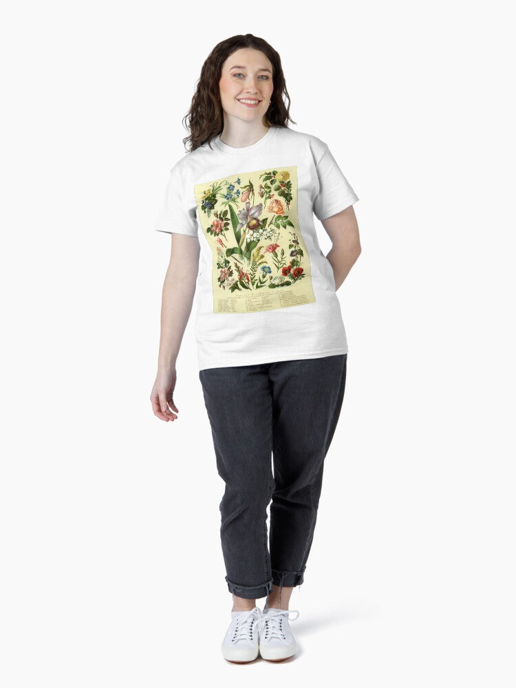 VINTAGE POSTER FLOWERS Classic T-Shirt