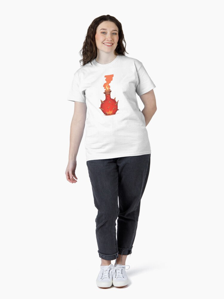 Fiery Dragon's Breath Elixir Comic Style Classic T-Shirt