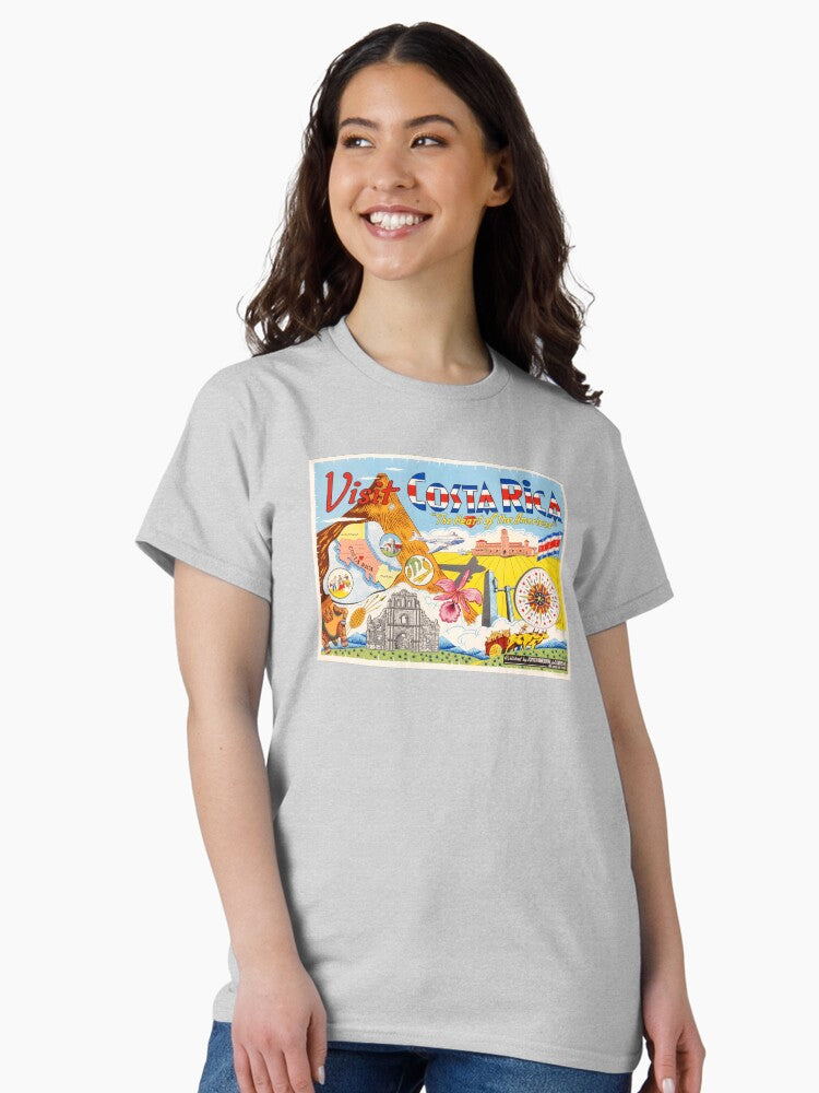 1950 COSTA RICA Travel Poster Classic T-Shirt