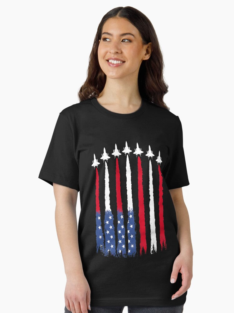 Fighter Jets USA Flag - 4th Of July Essential T-Shirt