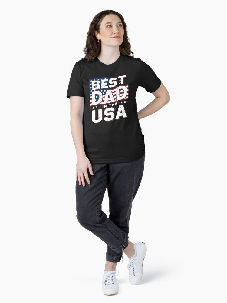 Fathers Day Best Dad in the USA Essential T-Shirt