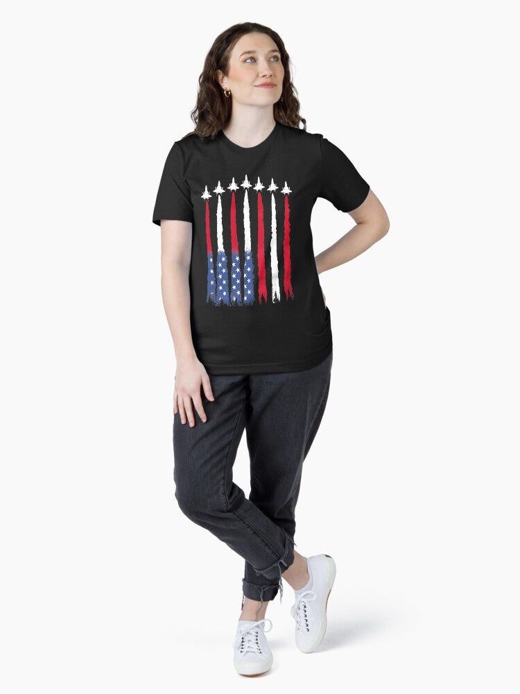 Fighter Jets USA Flag - 4th Of July Essential T-Shirt