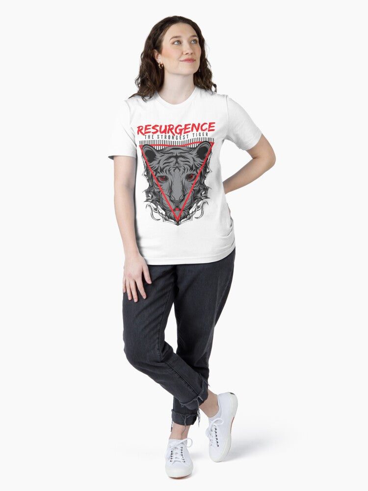 Ferocious Guardian: White Tiger Emblem Essential T-Shirt Style001
