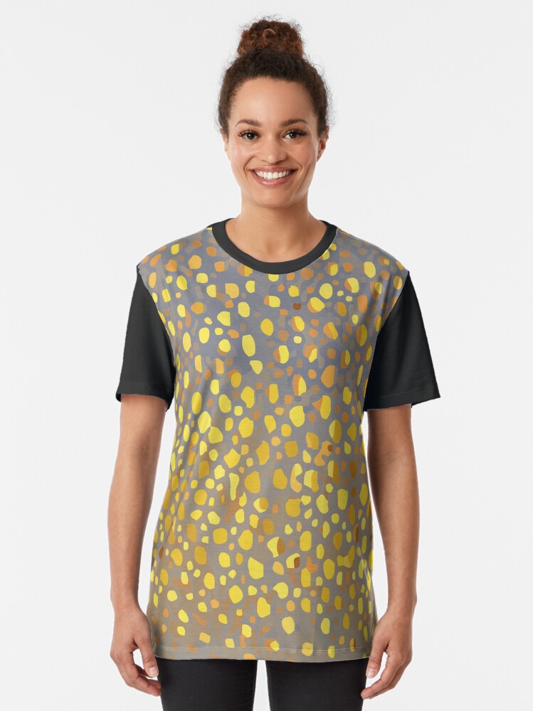 Fiery Spotty Pattern Graphic T-Shirt
